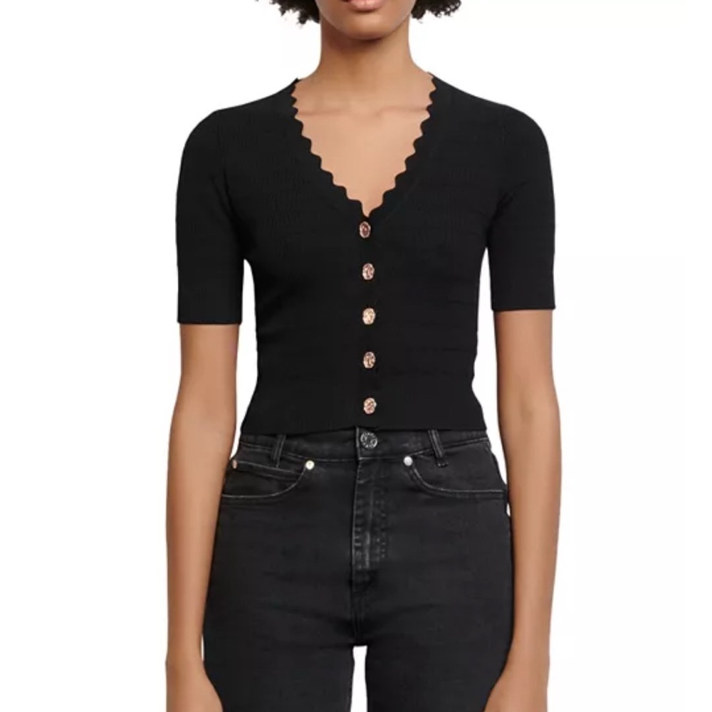 Sandro Paris Black Cardigan
